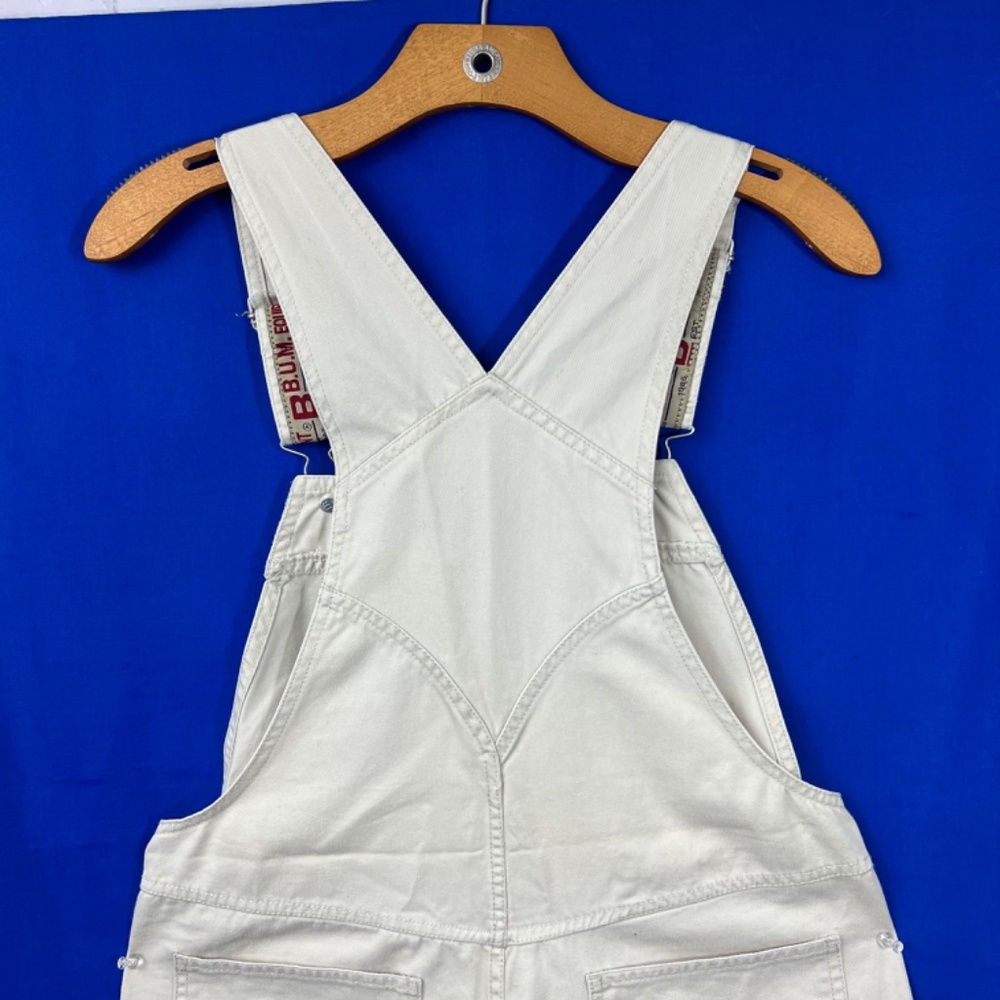 ↪️(Relisted!)VINTAGE Y2K |•B.U.M. EQUIPMENT•| Tan Khaki Overall Shorts - Picture 10 of 15